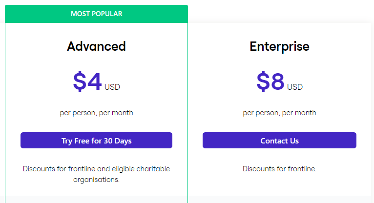 Workplace from Meta Pricing