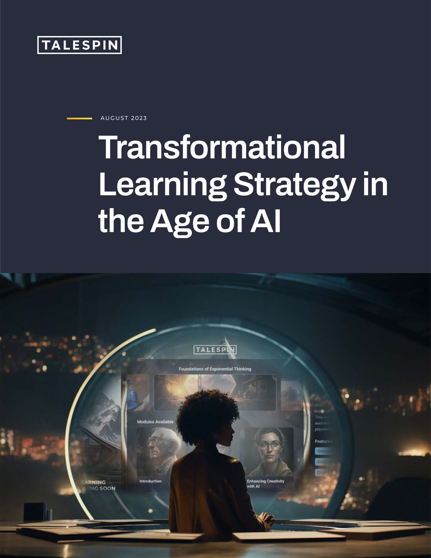 Transformational Learning Strategy in the Age of AI COVER