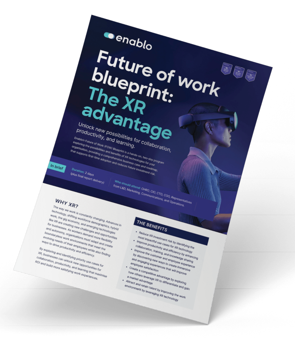 Enablo Future of Work Blueprint: The XR advantage