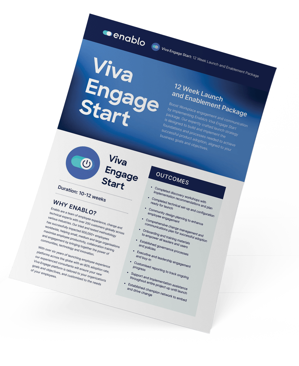 Viva Engage Flyer Viva Engage Flyer